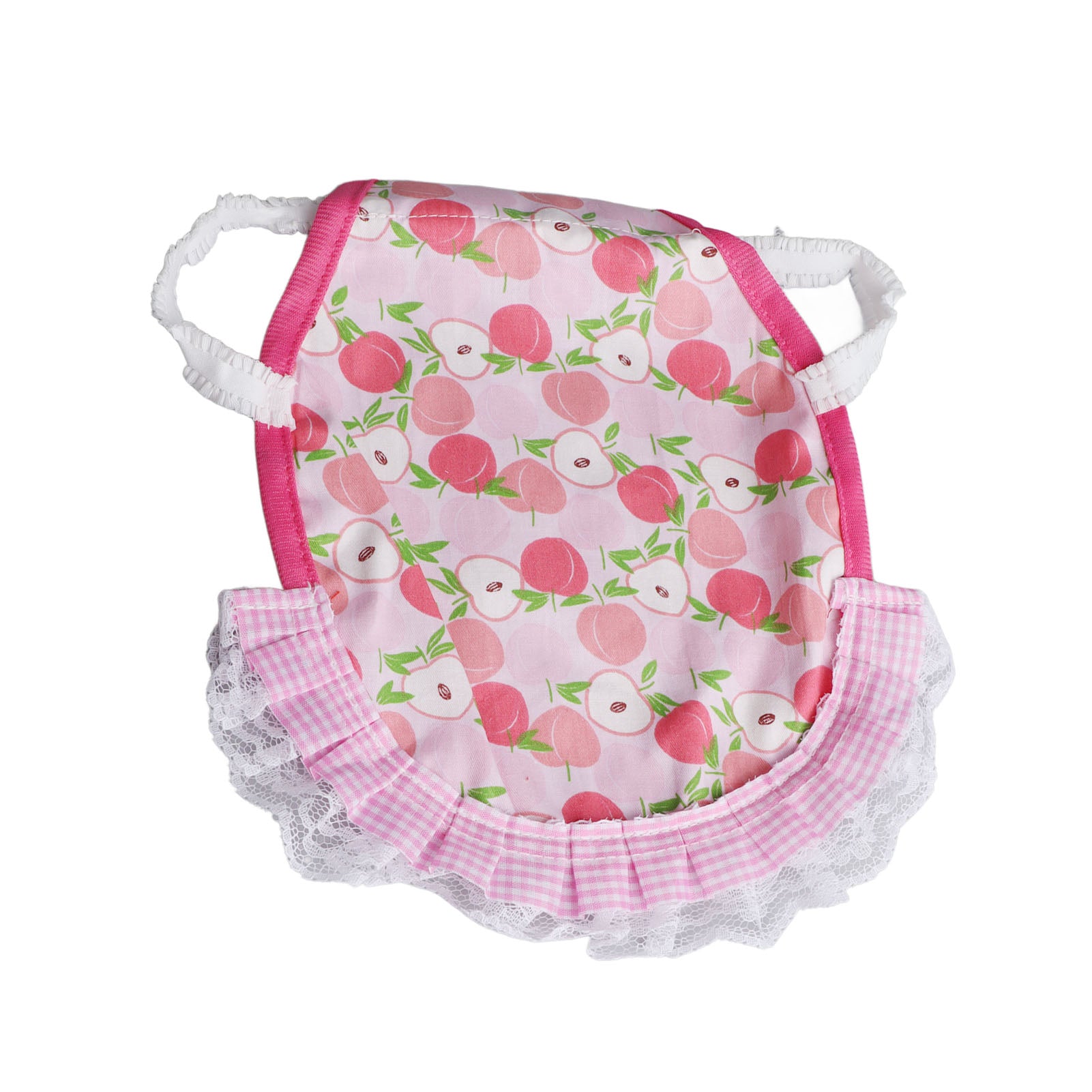 Hen Saddle Apron Double Layer Cotton Comfortable Chicken Feather Fixer Wing Back Protector for Poultry Peach