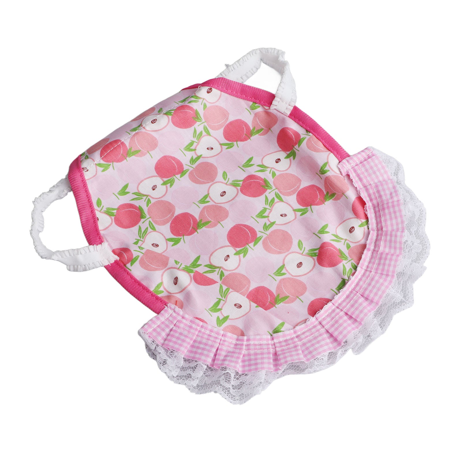 Hen Saddle Apron Double Layer Cotton Comfortable Chicken Feather Fixer Wing Back Protector for Poultry Peach