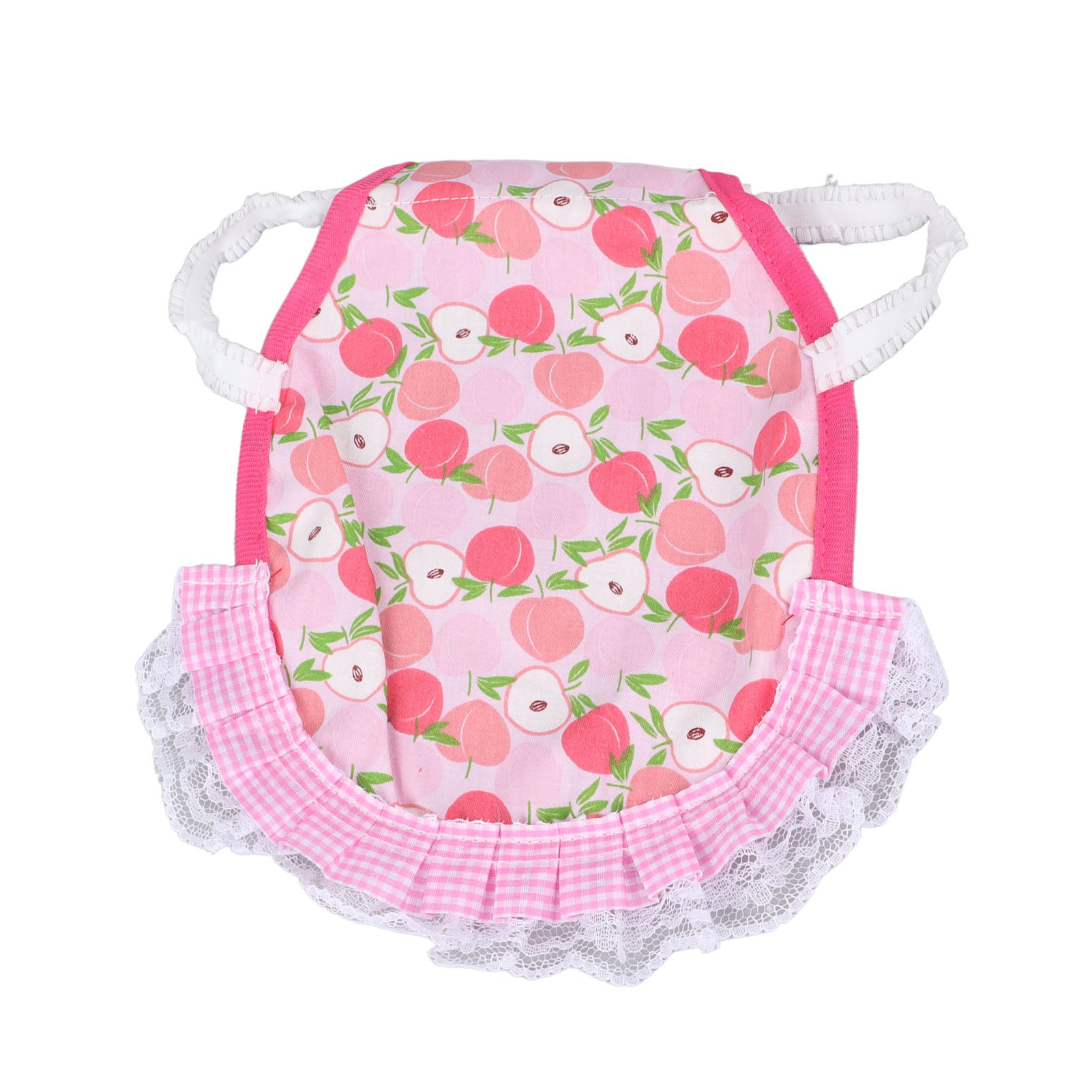 Hen Saddle Apron Double Layer Cotton Comfortable Chicken Feather Fixer Wing Back Protector for Poultry Peach