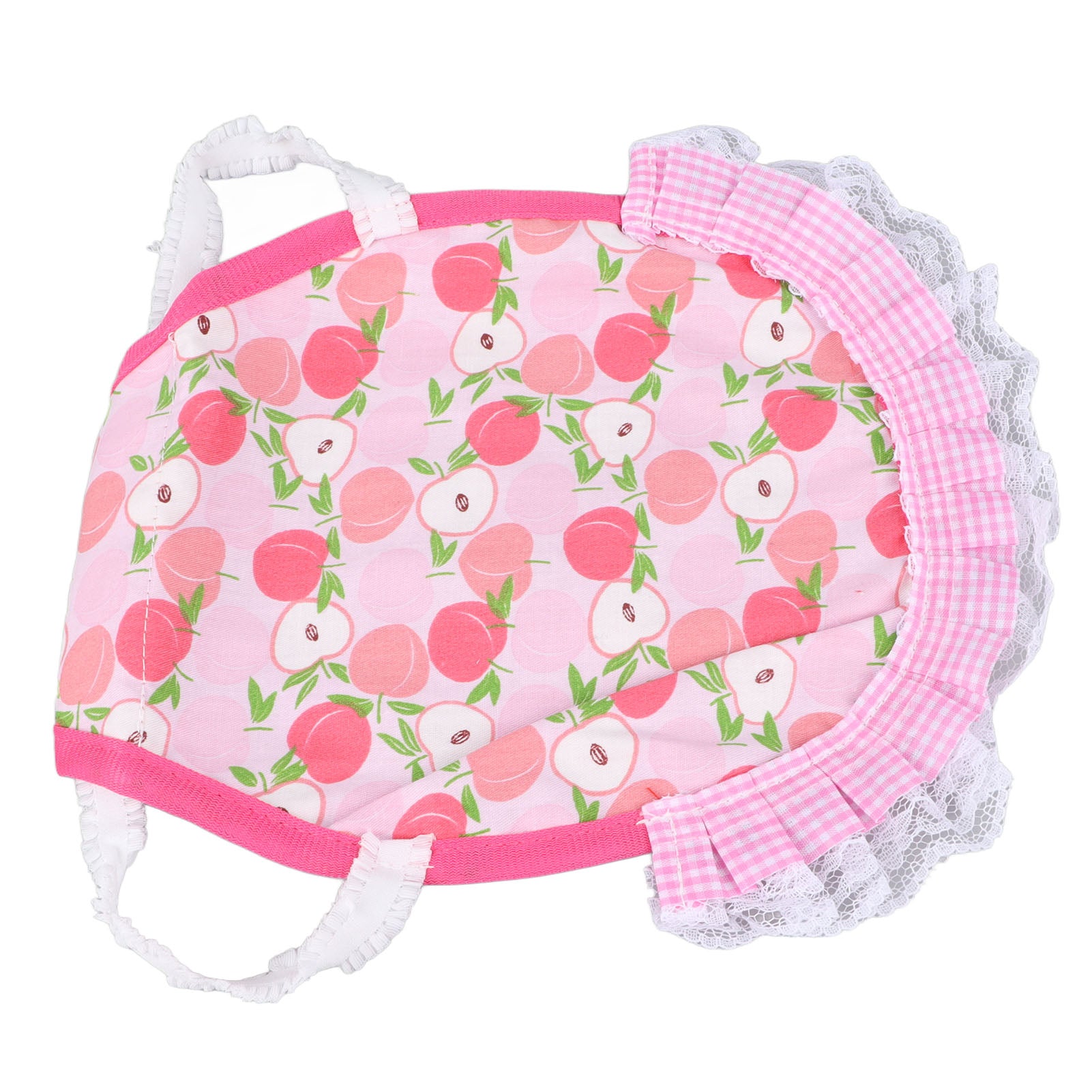 Hen Saddle Apron Double Layer Cotton Comfortable Chicken Feather Fixer Wing Back Protector for Poultry Peach