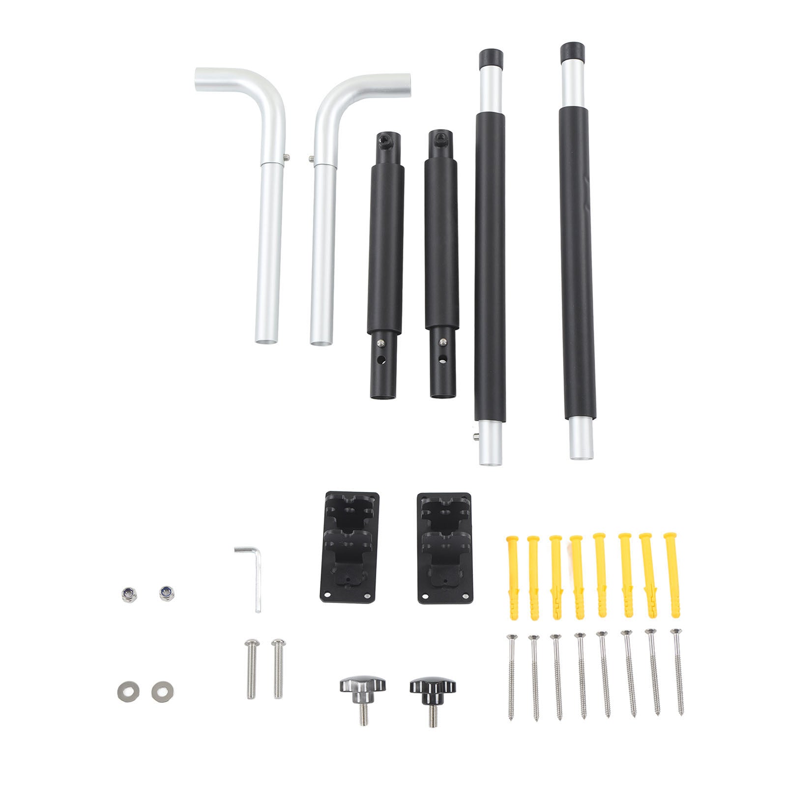 Kayak Storage Rack 40kg Load Bearing Aluminum Alloy Telescopic Surfboard Wall Hanger for Toolbox Roof Box