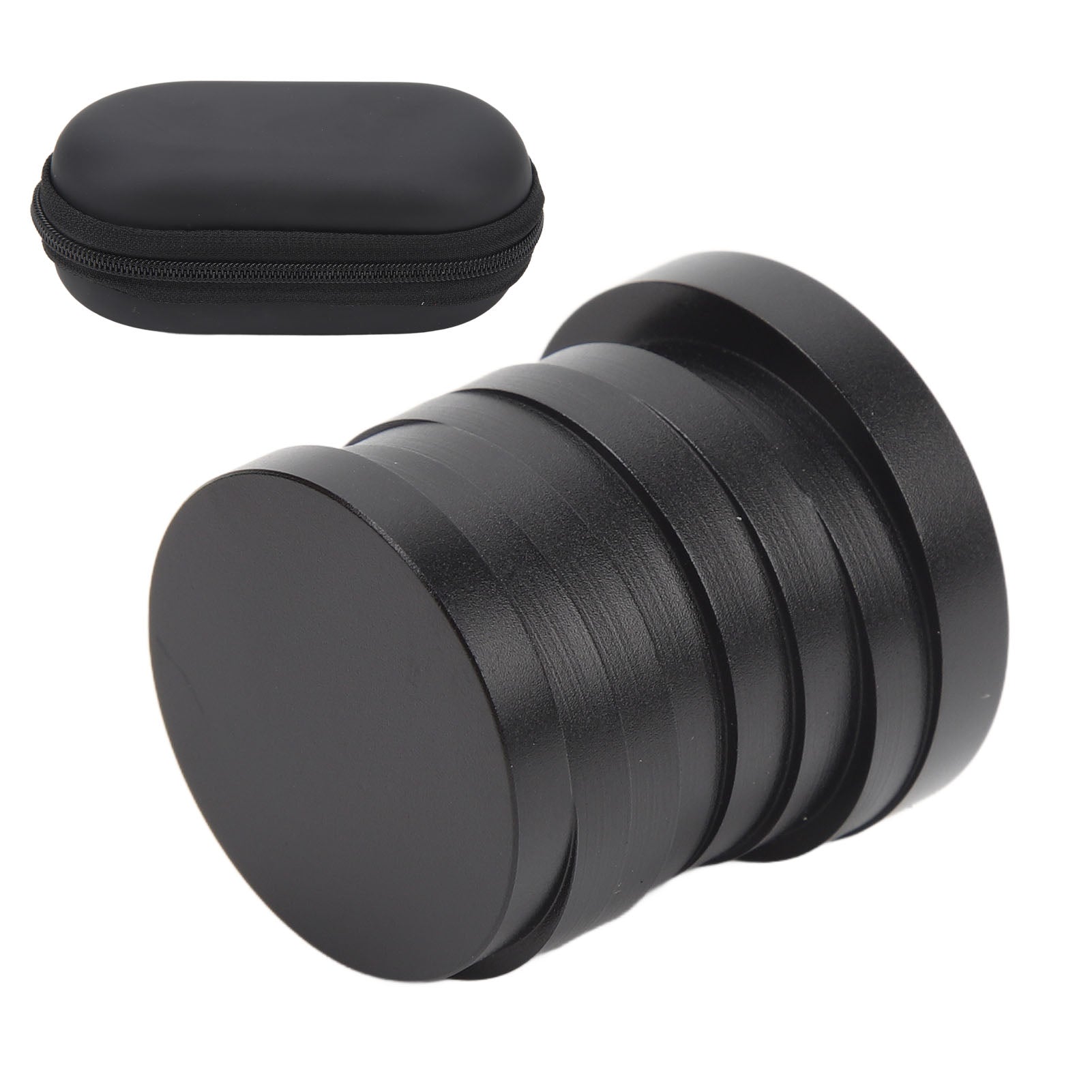 Desk Rotating Coin Toy Rotating Pressure Reduction Dazzling Aluminium Alloy Toy with Storage Box Black