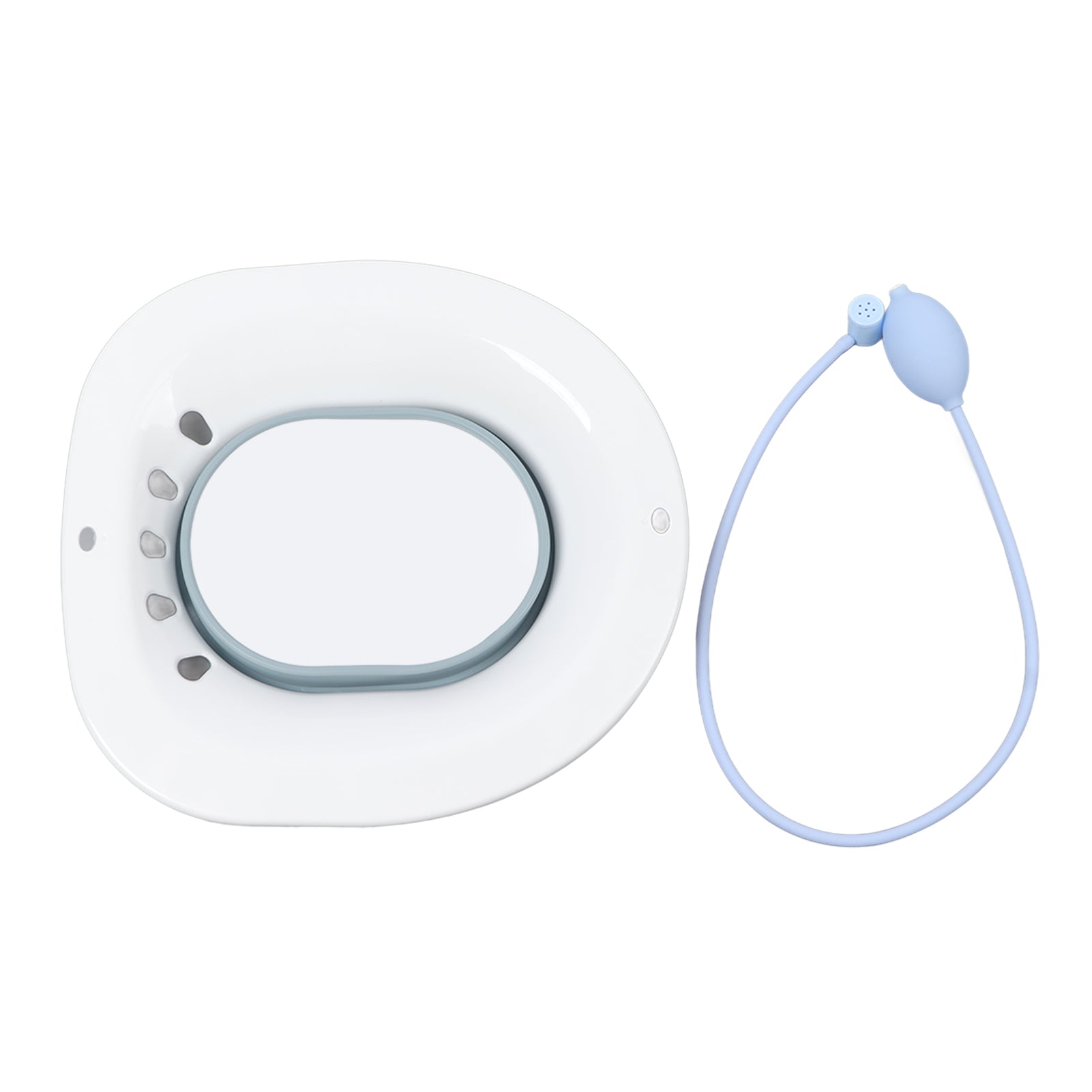 Folding Toilet Sitz Bath for Hemorrhoids Elderly Fine Washing Sitz Bath for Perineum Soaking Anal Inflammation Treatment