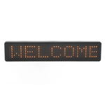 LED Matrix Panel Remote Control Programmable Scrolling LED Sign for Store Car Bar Hotel Z741Y Yellow