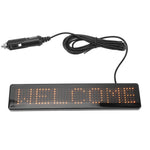 LED Matrix Panel Remote Control Programmable Scrolling LED Sign for Store Car Bar Hotel Z741Y Yellow