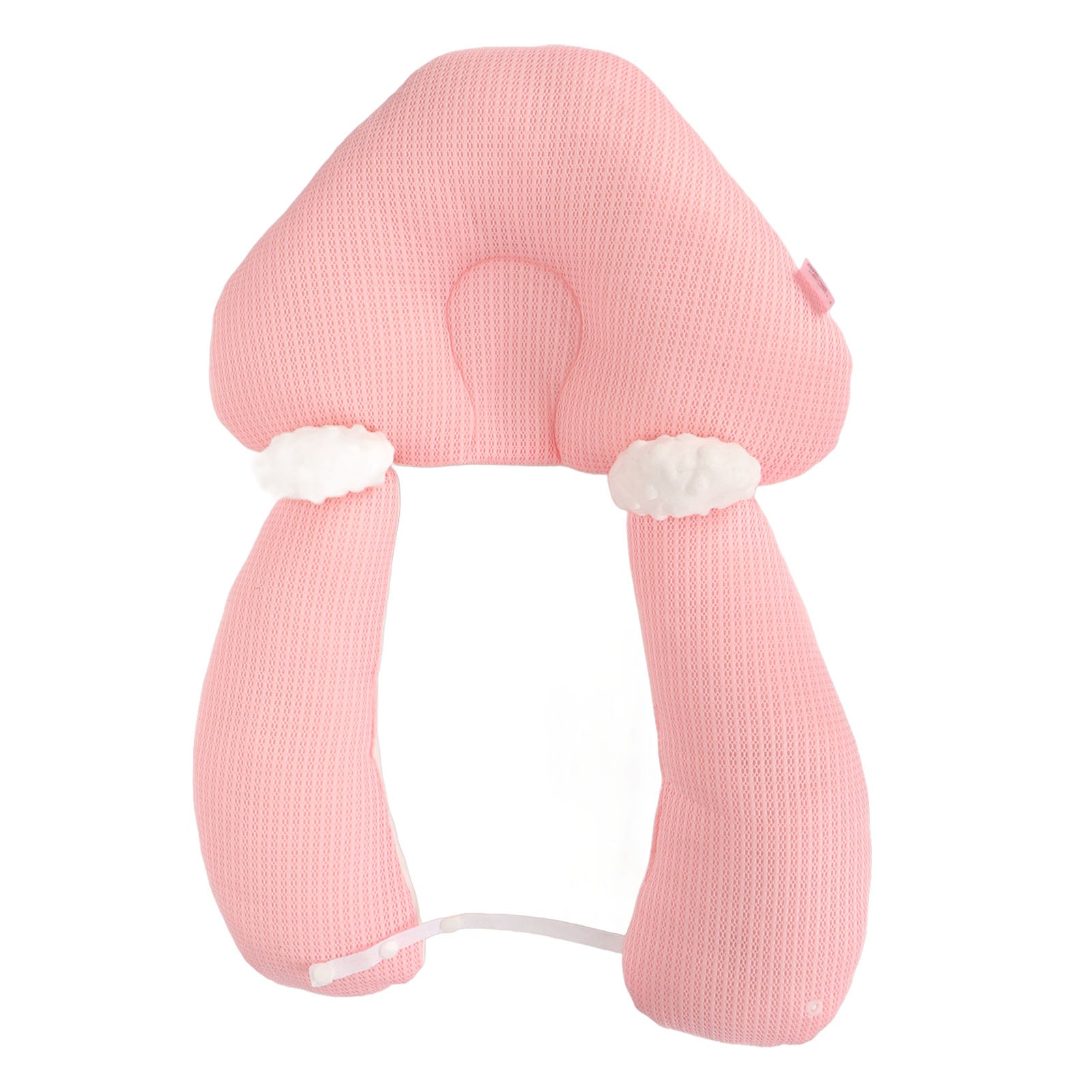 Baby Head Shaped Pillow Soft Nursing Support Adjustable Baby Positioning Head Pillow Pink