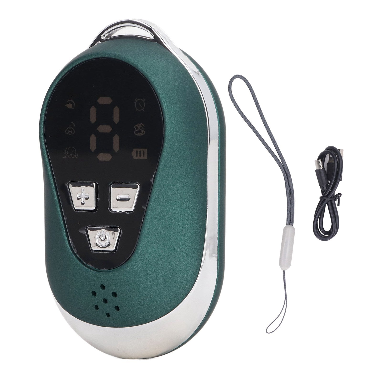 Handheld Sleeping Aid Massaging Relaxing Soothing Pulse Musical Sleep Instrument for Home Green
