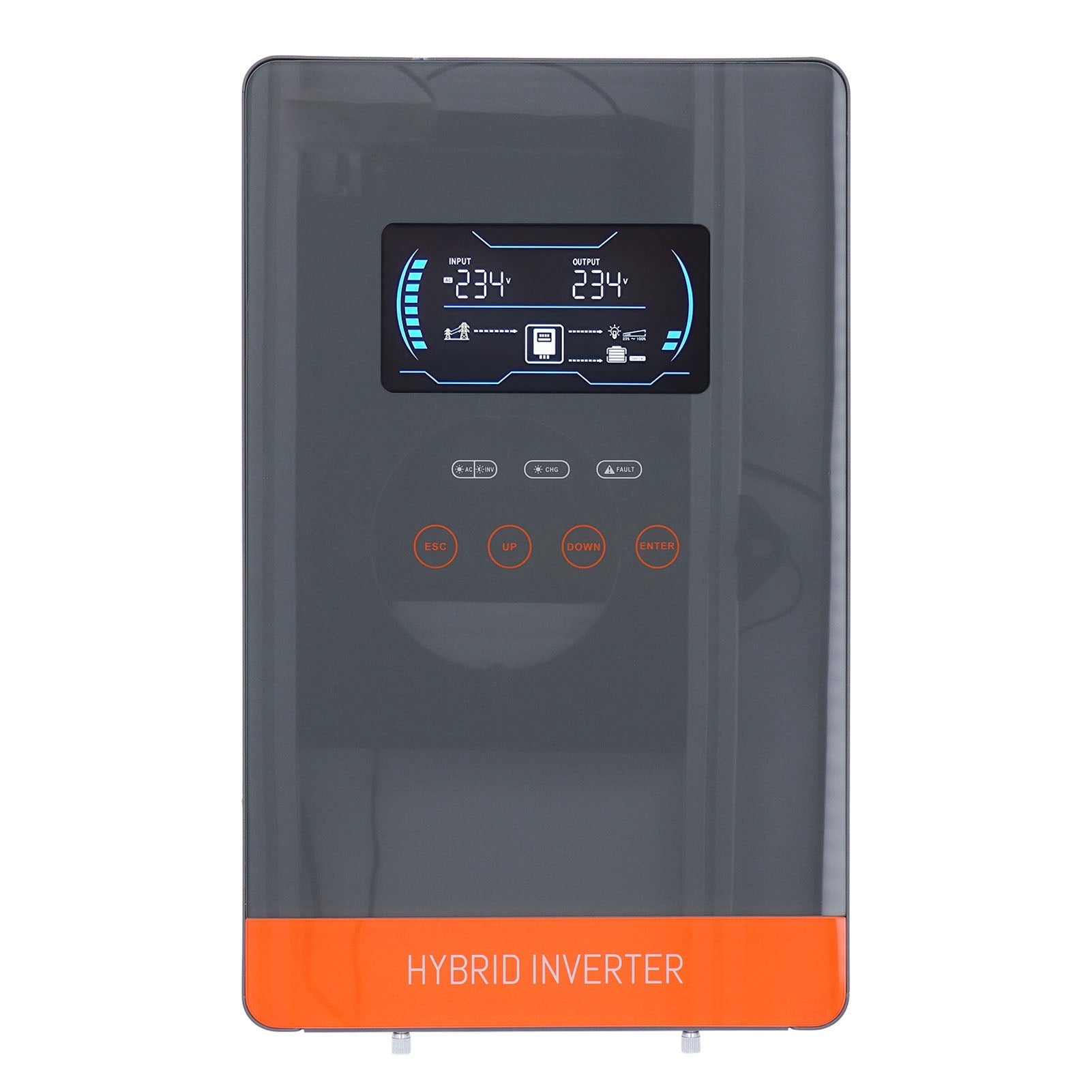 4500W Hybrid Solar Inverter 4 Charging Modes Pure Sine Wave Inverter with 150A MPPT Controller 24V