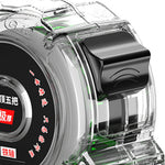 Tape Measure Retractable Thick Electroplated Stainless Steel High Accuracy Woodworking Tool with Clear Case 5m / 16.4ft