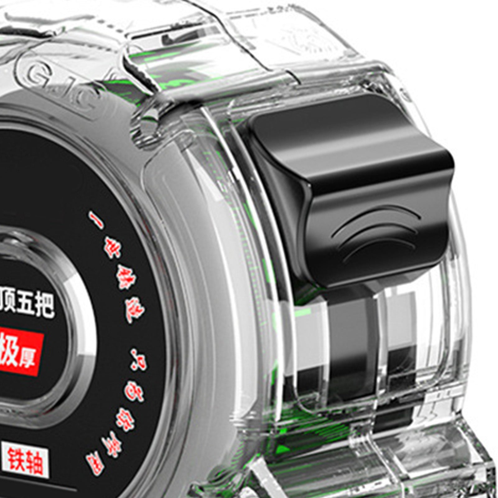 Tape Measure Retractable Thick Electroplated Stainless Steel High Accuracy Woodworking Tool with Clear Case 5m / 16.4ft