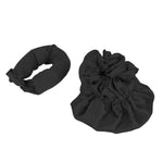 Heatless Bun Hair Styling Kit Cloth Portable Soft Satin Heatless Curler for Sleeping Long Hair Black