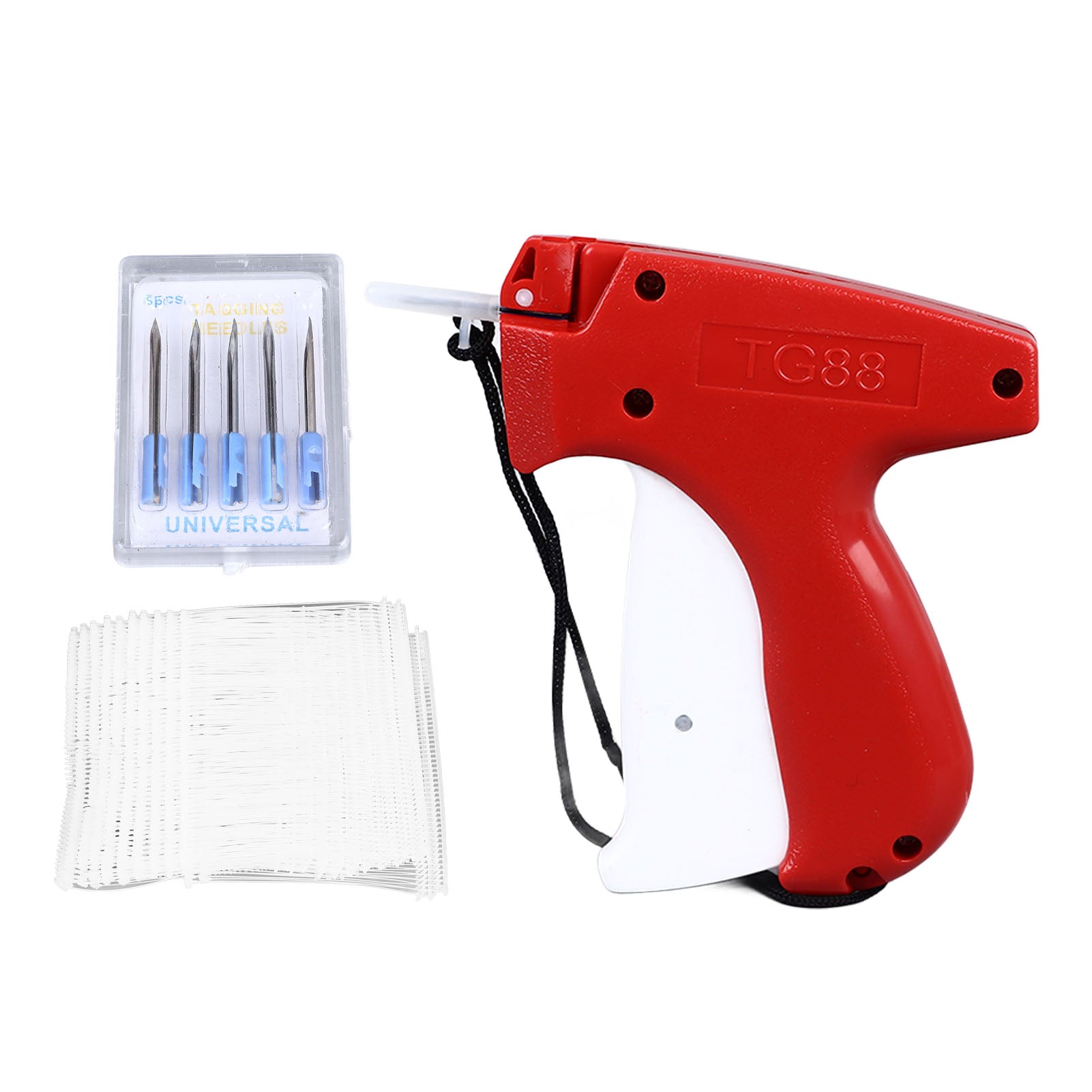 Price Tag Attacher Easy Operation Effort Saving PVC Tag Attacher Set with 1000 Barbs 5 Needles for Clothing Store Sale