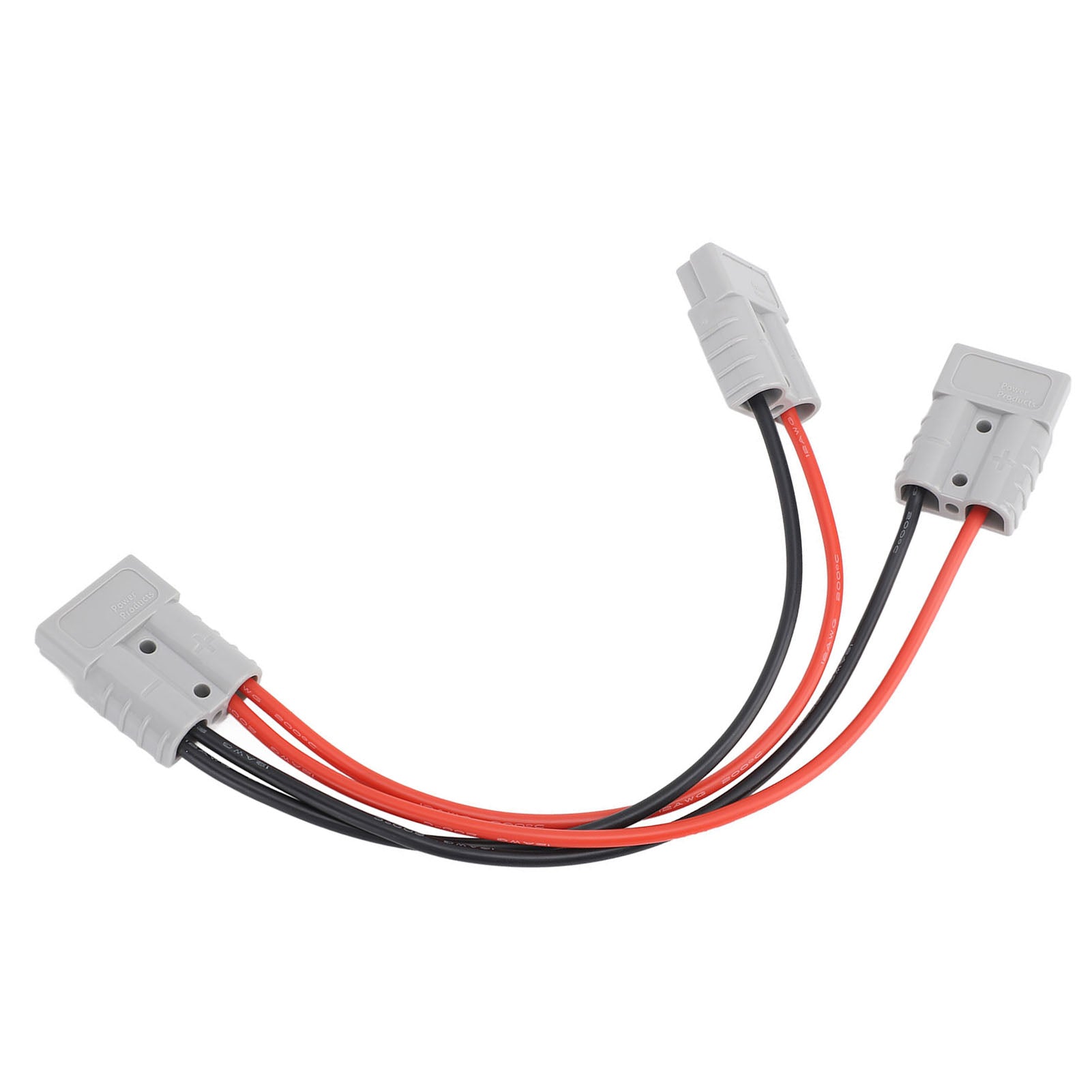 600V 50A Electric Forklift Charging Plug Cable PC Shell Copper Pin Battery Charger Connector 6 to 12 AWG