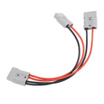 600V 50A Electric Forklift Charging Plug Cable PC Shell Copper Pin Battery Charger Connector 6 to 12 AWG