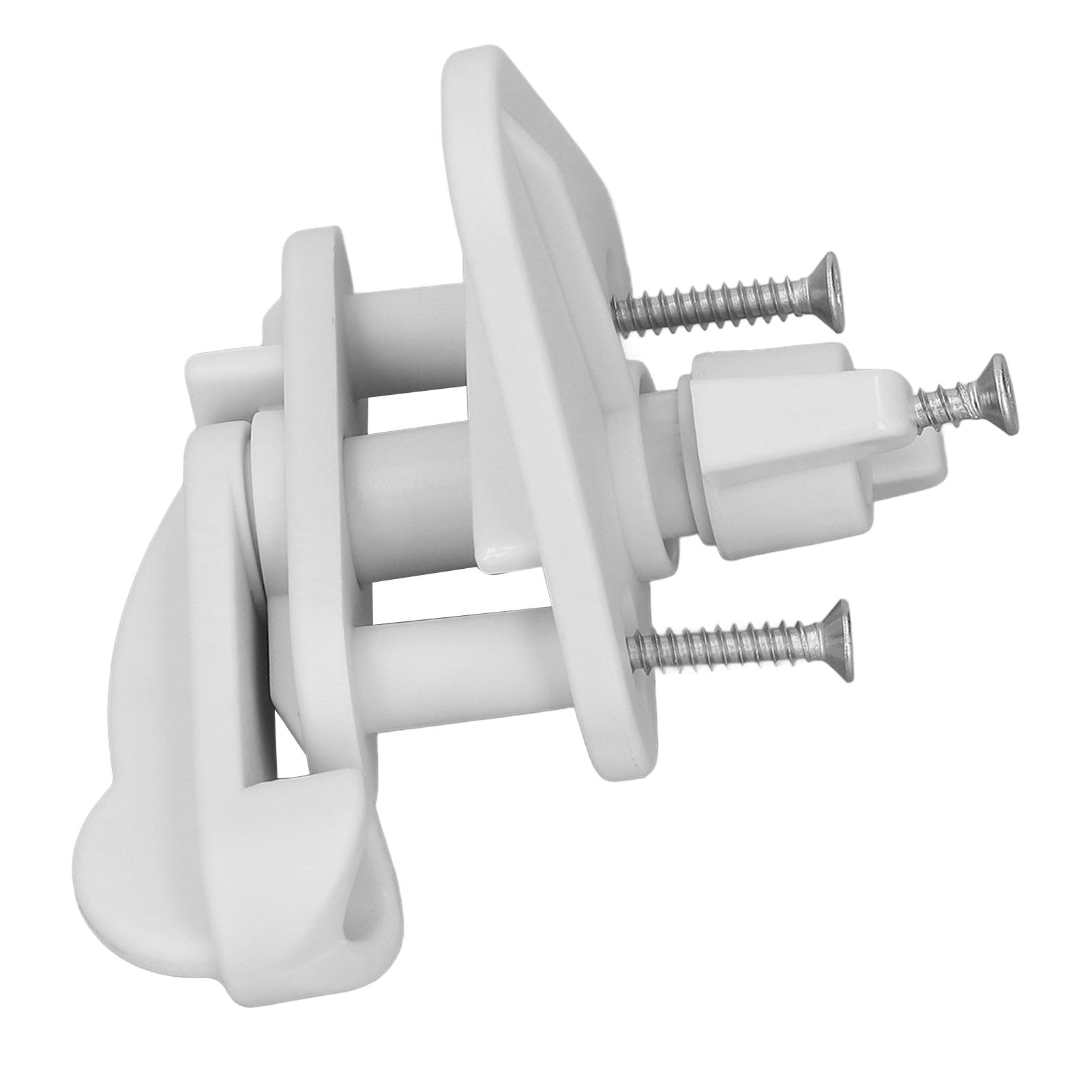 2 Set Pontoon Boat Gate Latch Square Frame Pontoon Boat Replacement Door Latches for 1 to 1.25in Left Right Hinged Door