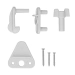 2 Set Pontoon Boat Gate Latch Square Frame Pontoon Boat Replacement Door Latches for 1 to 1.25in Left Right Hinged Door