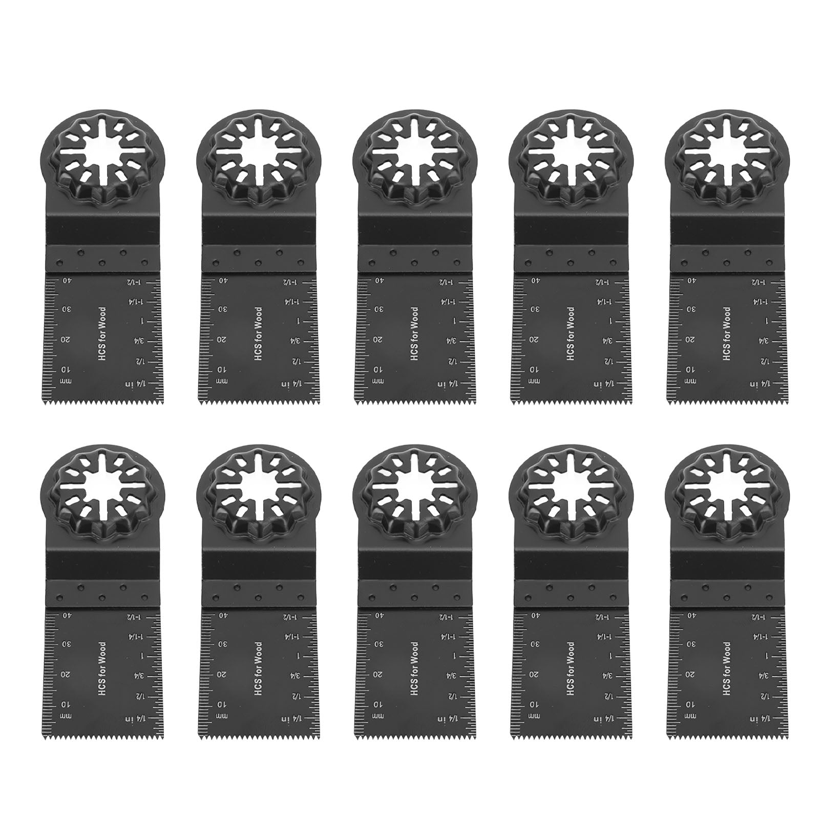 10 Pcs Oscillating Saw Blade 34mm 40mm Cut Depth Multitool Blade with Starlock Interface