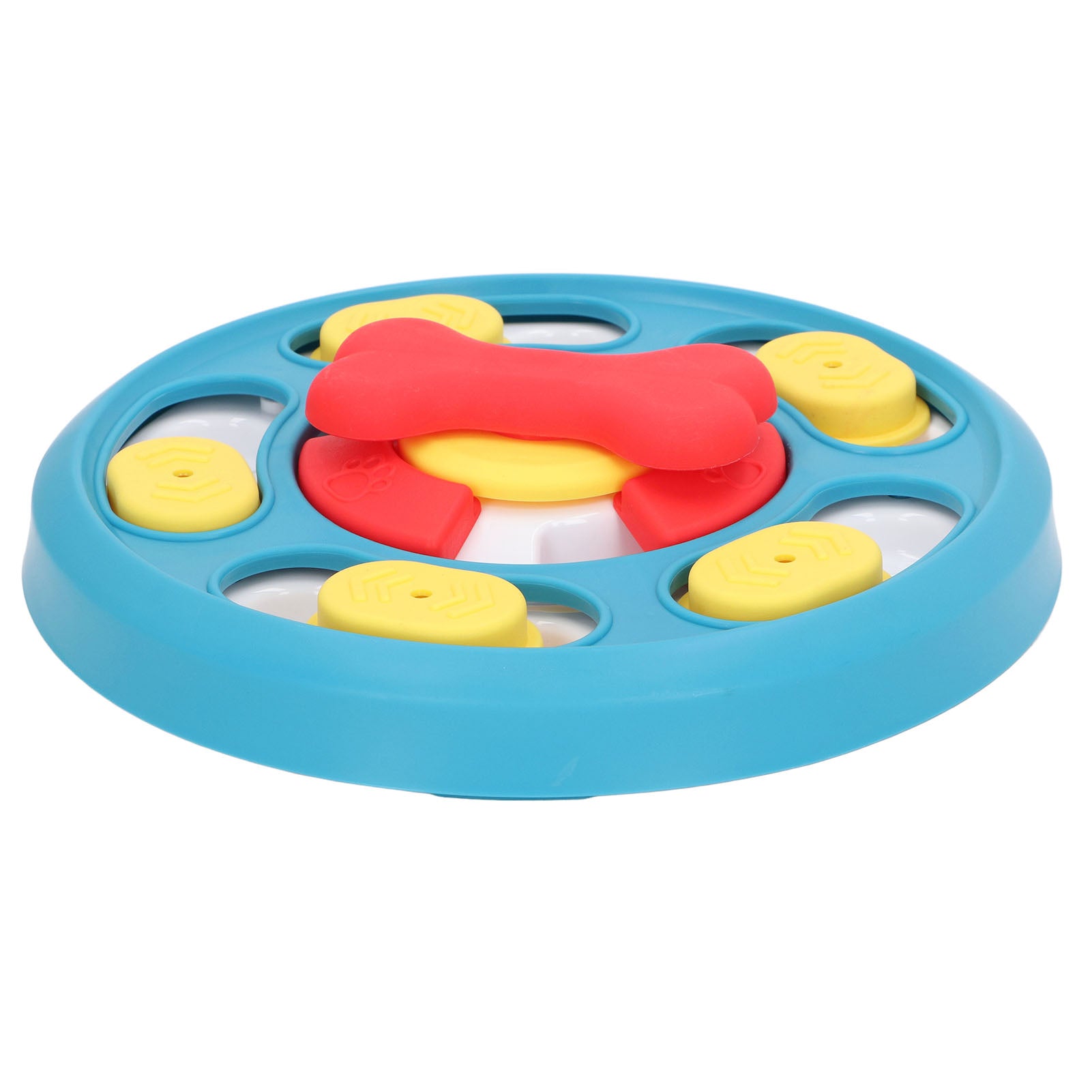 Dog Treat Puzzle Feeder Toy IQ Training Puppy Stimulating Treat Dispenser for Anxiety Relief Blue