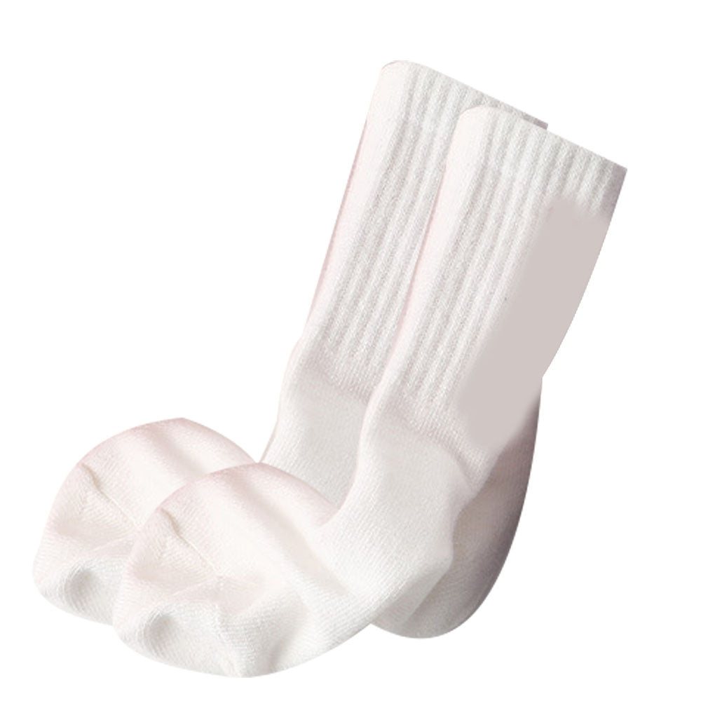 5 Pairs Kid Warm Knit Crew Socks Boys Girls Soft Fashionable Letter Print Socks for School Party Simple Letter M for Foot Length 5.1‑6.3in