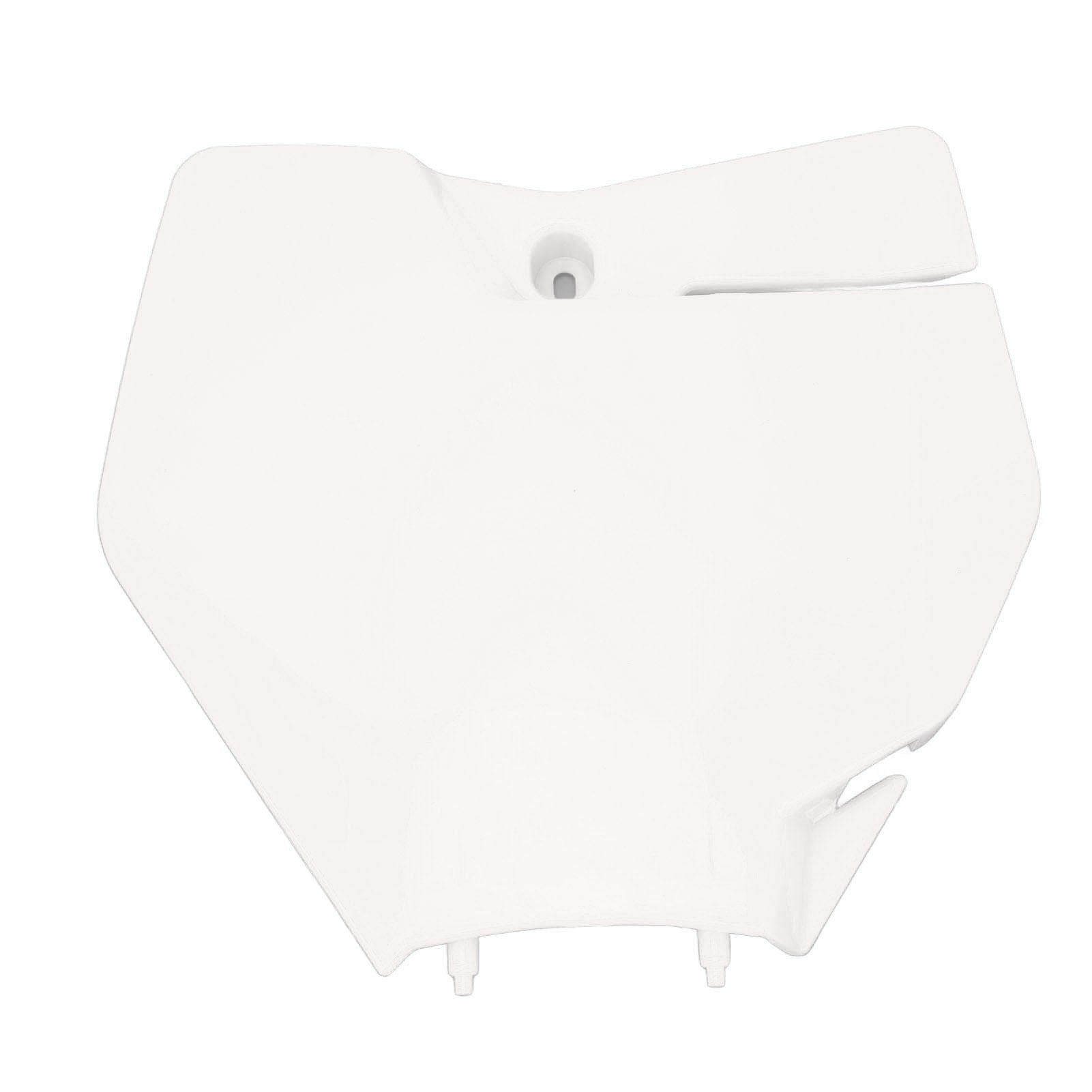 Motorcycle Front Number Plate ABS Plastic Motorcycle Name Plates Cover for EXC 150 250 300 TPI 2020 to 2022 White