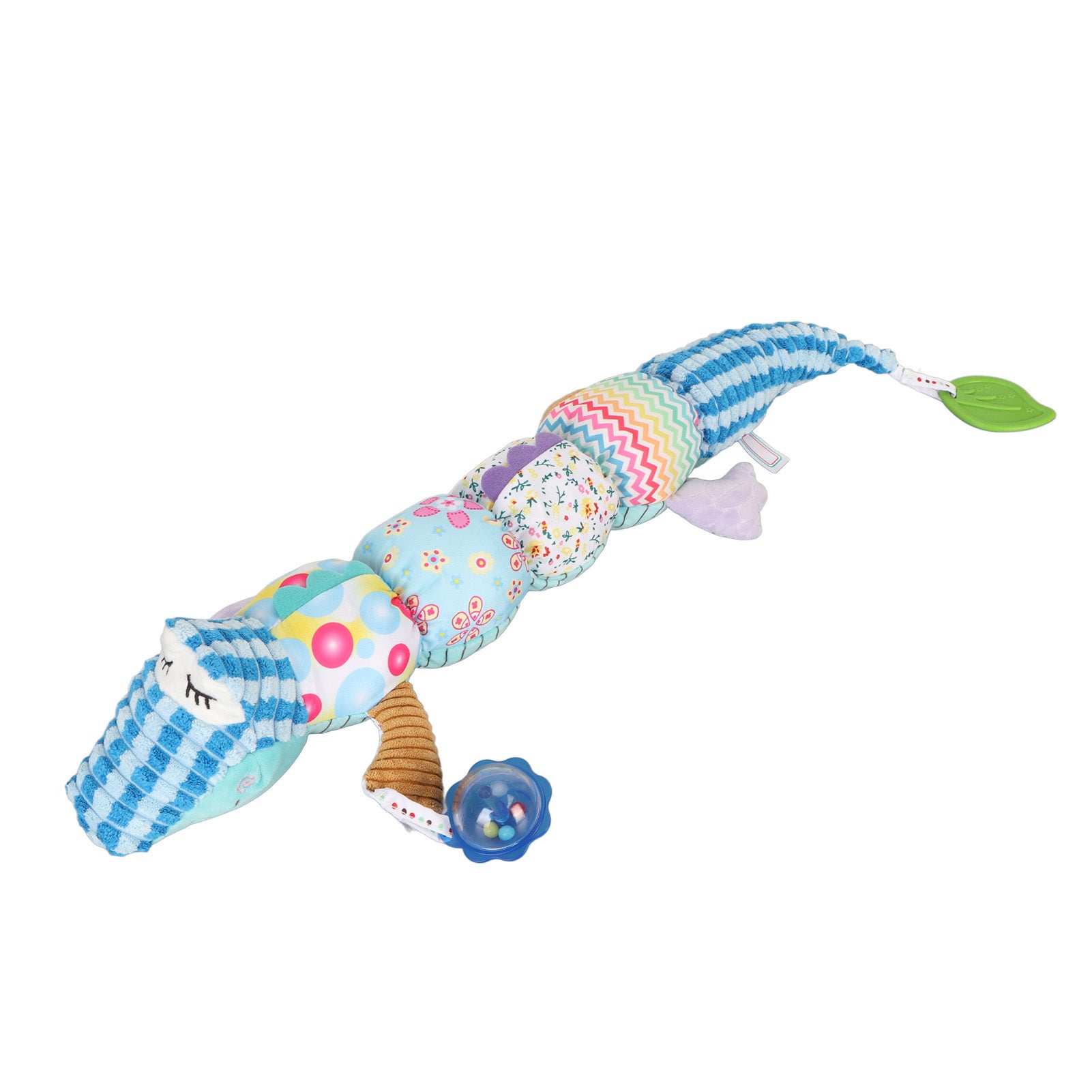 Baby Animal Soothing Musical Doll Stuffed Animal Activity Soft Toy for Home Kindergarten Blue