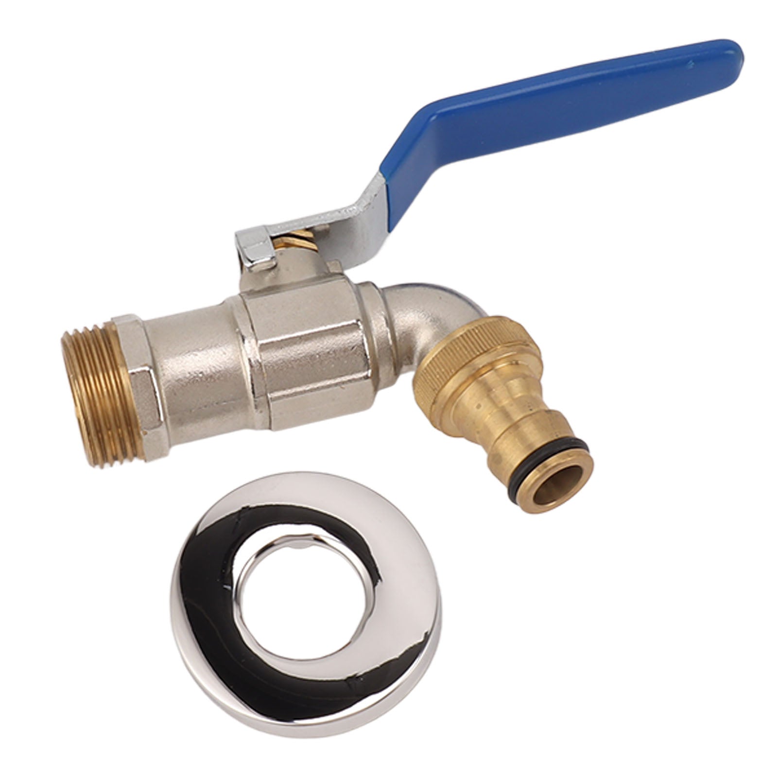 Water Spigot with Ball Valve Hose Bibb Brass Effortless Operation Heavy Water Flow Hose Outlet for Garden Irrigation G3/4