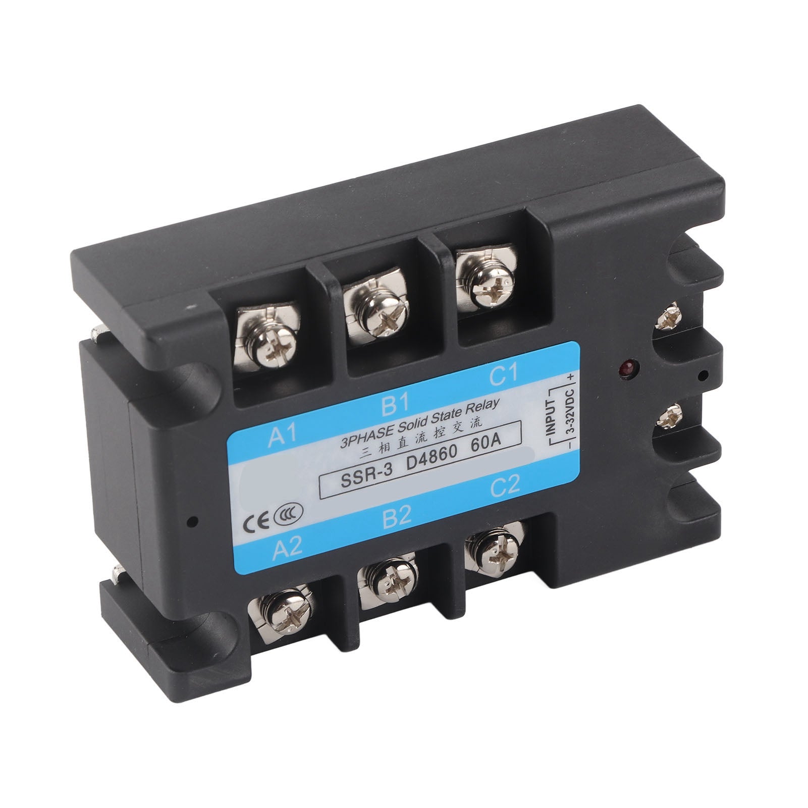 3 Phase Solid State Relay SSR-3 D4860 60A DC‑AC 480V Distribution Control Equipment
