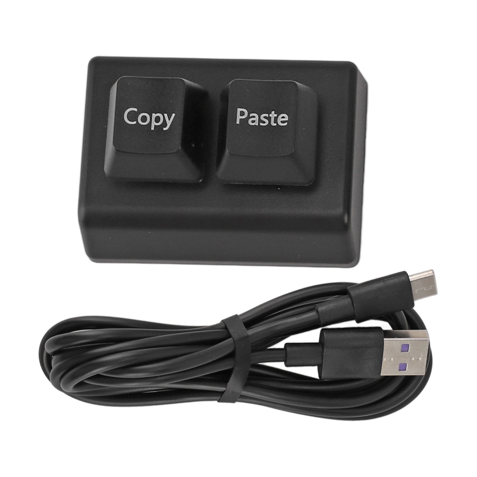 Programmable Keypad 2 Keys Copy Paste Red Switch USB C Connection Mini Mechanical Keypad for Gaming Office Media