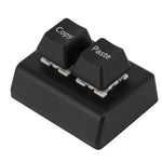Programmable Keypad 2 Keys Copy Paste Red Switch USB C Connection Mini Mechanical Keypad for Gaming Office Media