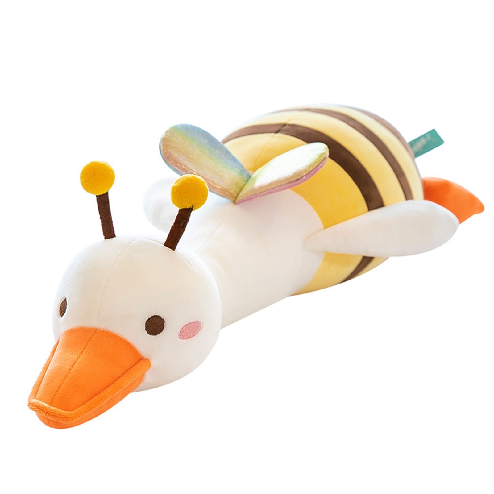 Duck Bee Plush Toy Honeybee Duck Hugging Pillow Cute Stuffed Animal Hugging Plush Pillow M ( Length: 35.4in, Weight: 1.3lb)