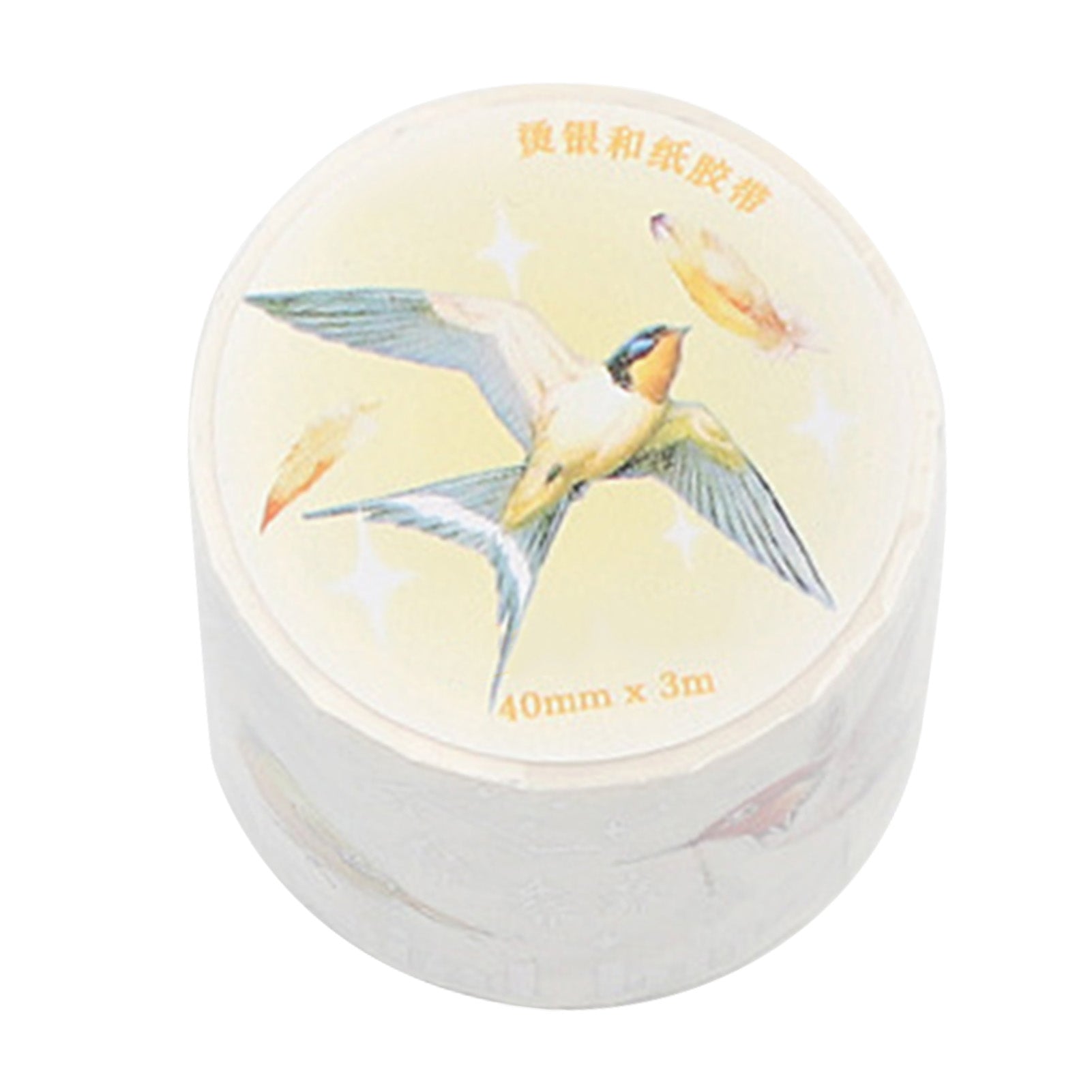 Decorative Paper Tape Exquisite Retro Innovative Mountain Bird Series DIY Decorative Masking Tape for Scrapbook Notebook Journal Diary