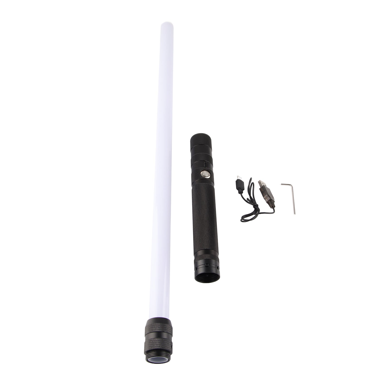 2Pcs RGB 2 In 1 7/10 Colors Changing Light Up Sword Rechargeable Expandable Metal Light Sword with Sound Cosplay Toy Kids Gifts