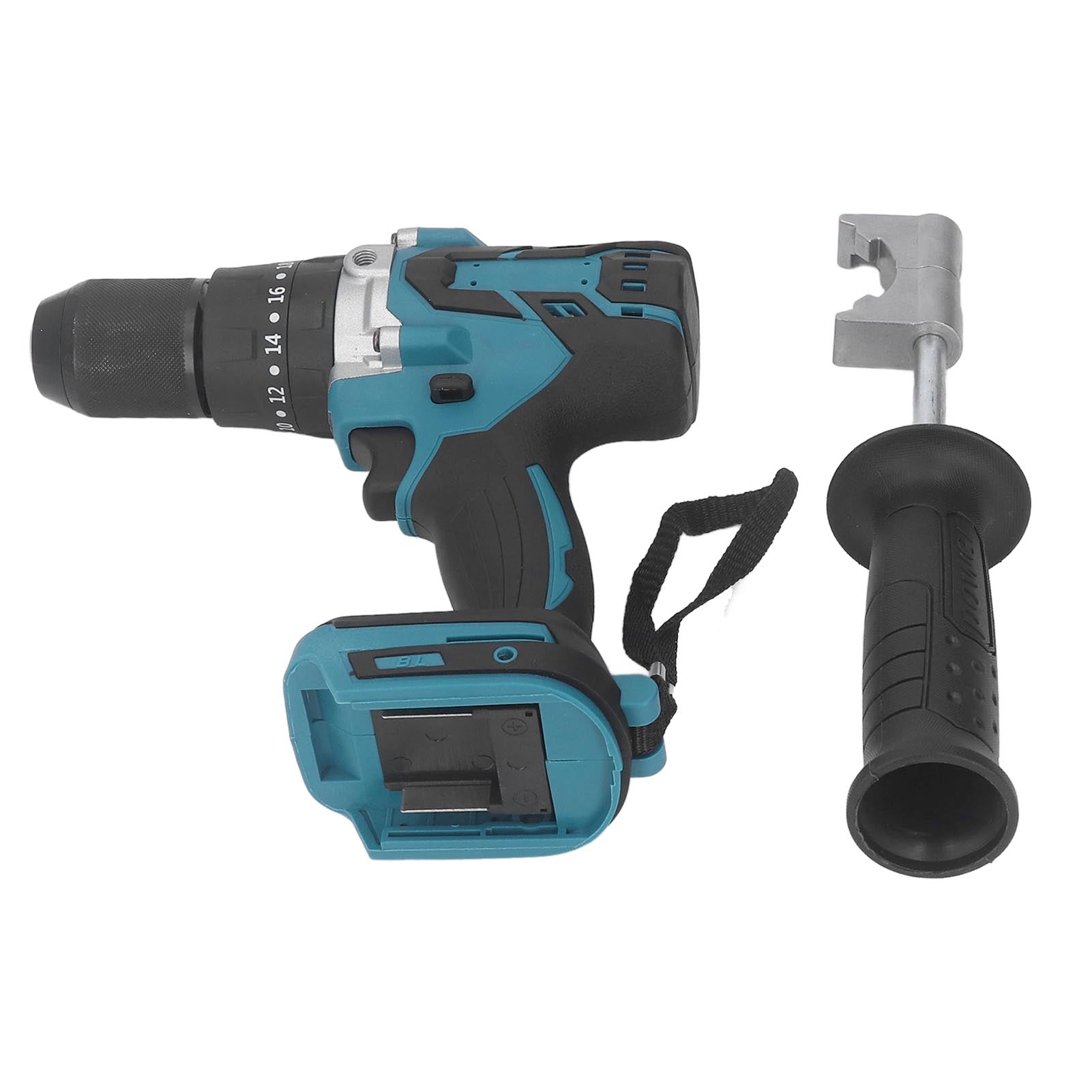 Cordless Impact Drill Lithium Electric Hammer Drill Brushless Power Tool 13mm 1/2in Chuck 400 In‑lbs Torsion