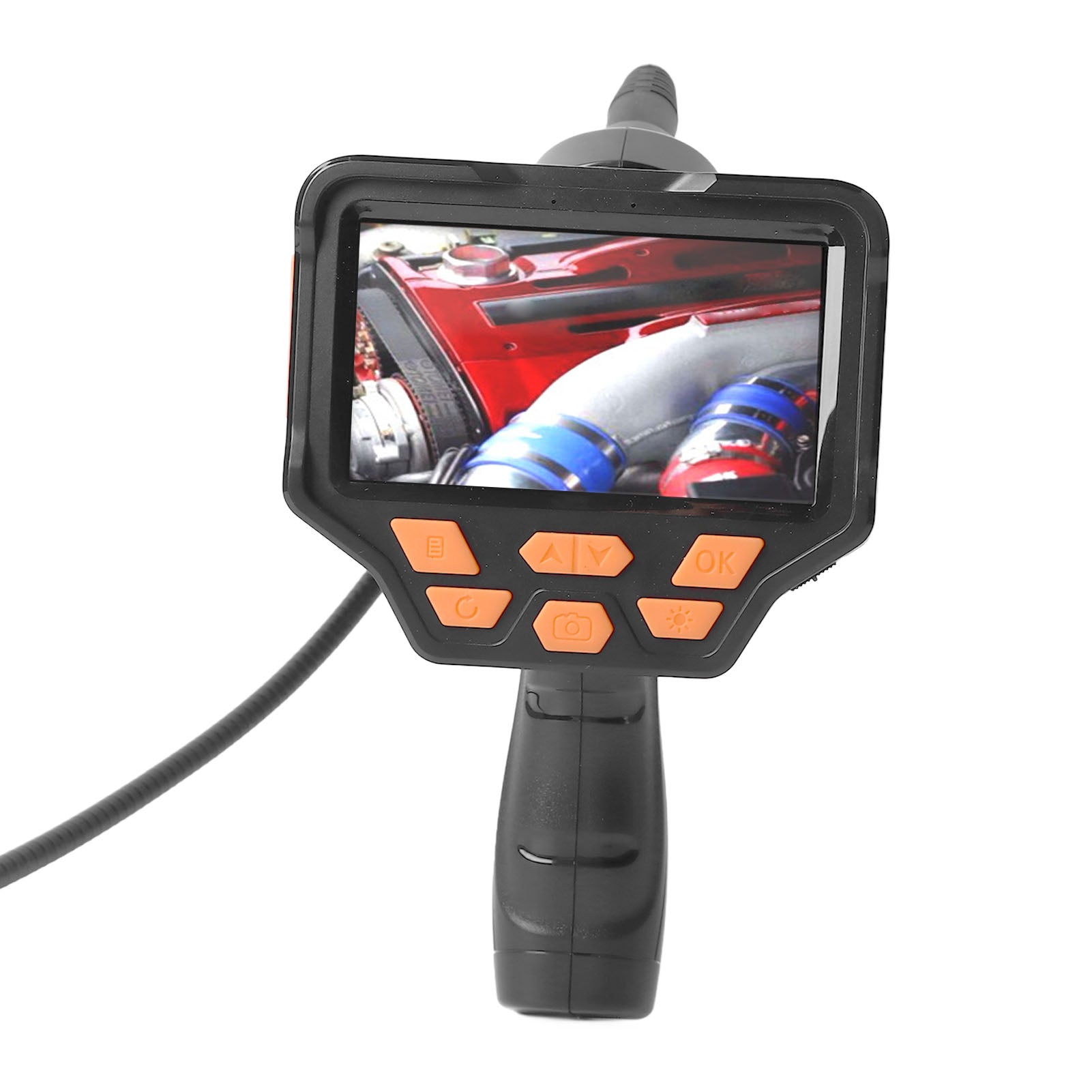 Endoscope Camera 4.5in IPS Screen IP68 Waterproof Pipe Inspection Endoscope Camera