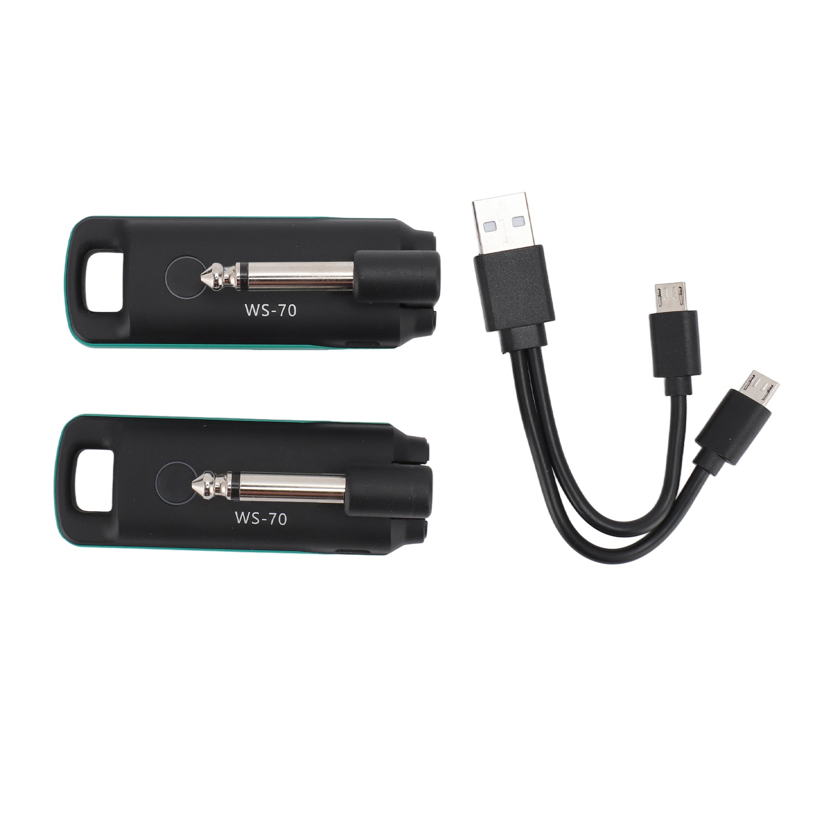 Wireless Guitar Sound Transmission System USB Rechargeable UHF Wireless Guitar Transmitter Receiver for Electric Guitar Bass