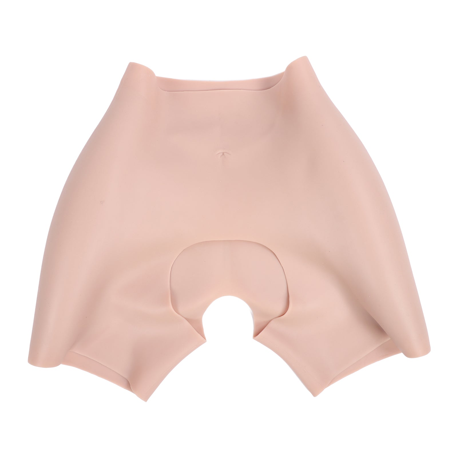 Silicone Pants Butt Shapewear Underwear Breathable Open Crotch Padded Thickening Silicone Butt Shaper Control Shorts Skin Color M