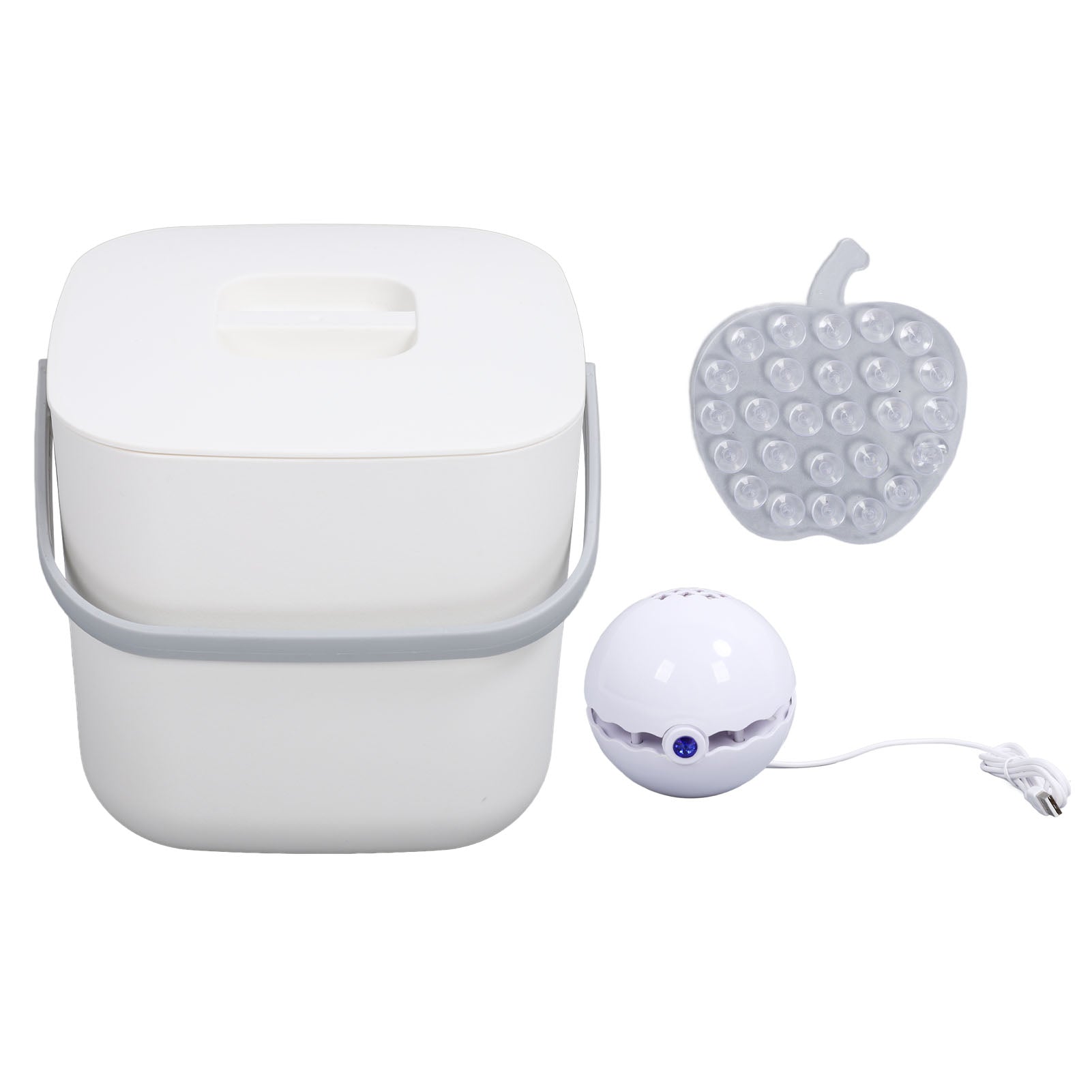Mini Sink Dishwasher Portable Auto Shutdown Efficient USB Dish Washing Machine for Home Kitchen White Bucket