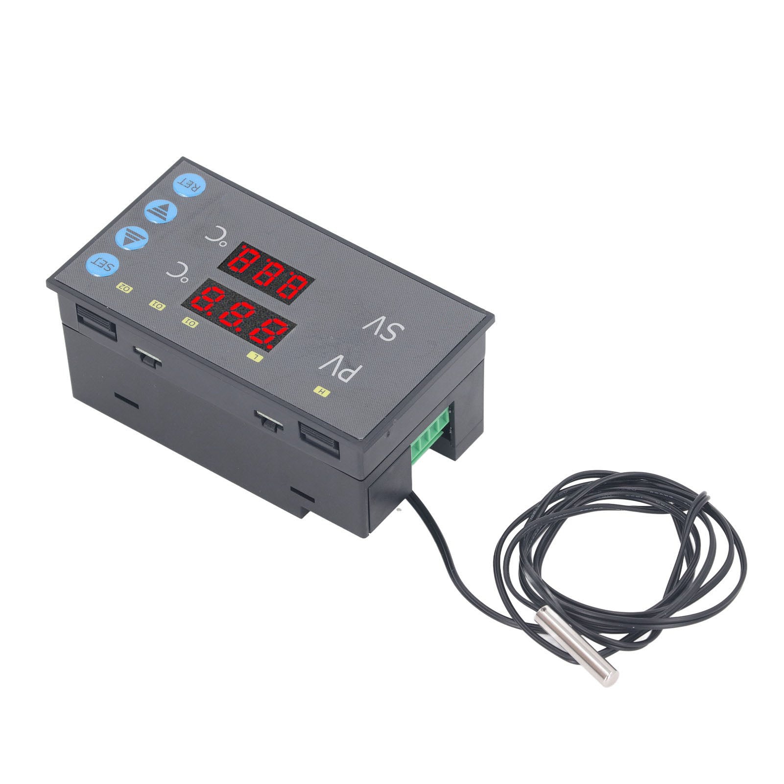 220VAC Embedded Temperature Controller ‑50‑120℃ High Accuracy Digital Thermostat Switch Relay Output