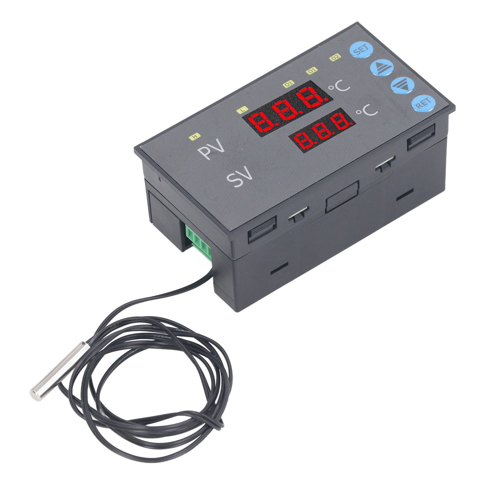220VAC Embedded Temperature Controller ‑50‑120℃ High Accuracy Digital Thermostat Switch Relay Output