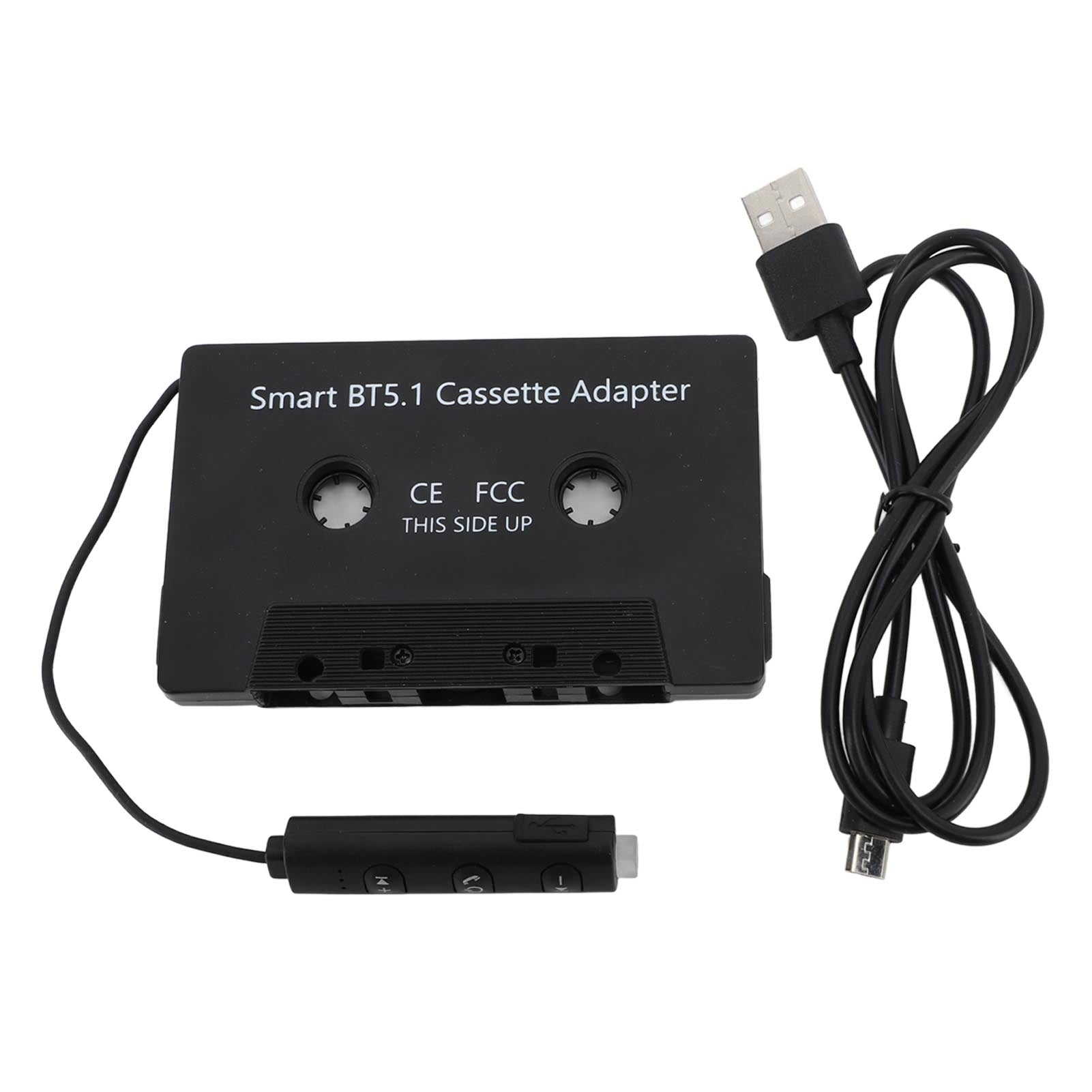 DC5V Bluetooth Cassette Adapter BT5.1 Universal Wireless Cassette Tape to Aux Adapter for Cars Trucks With Cassette Player