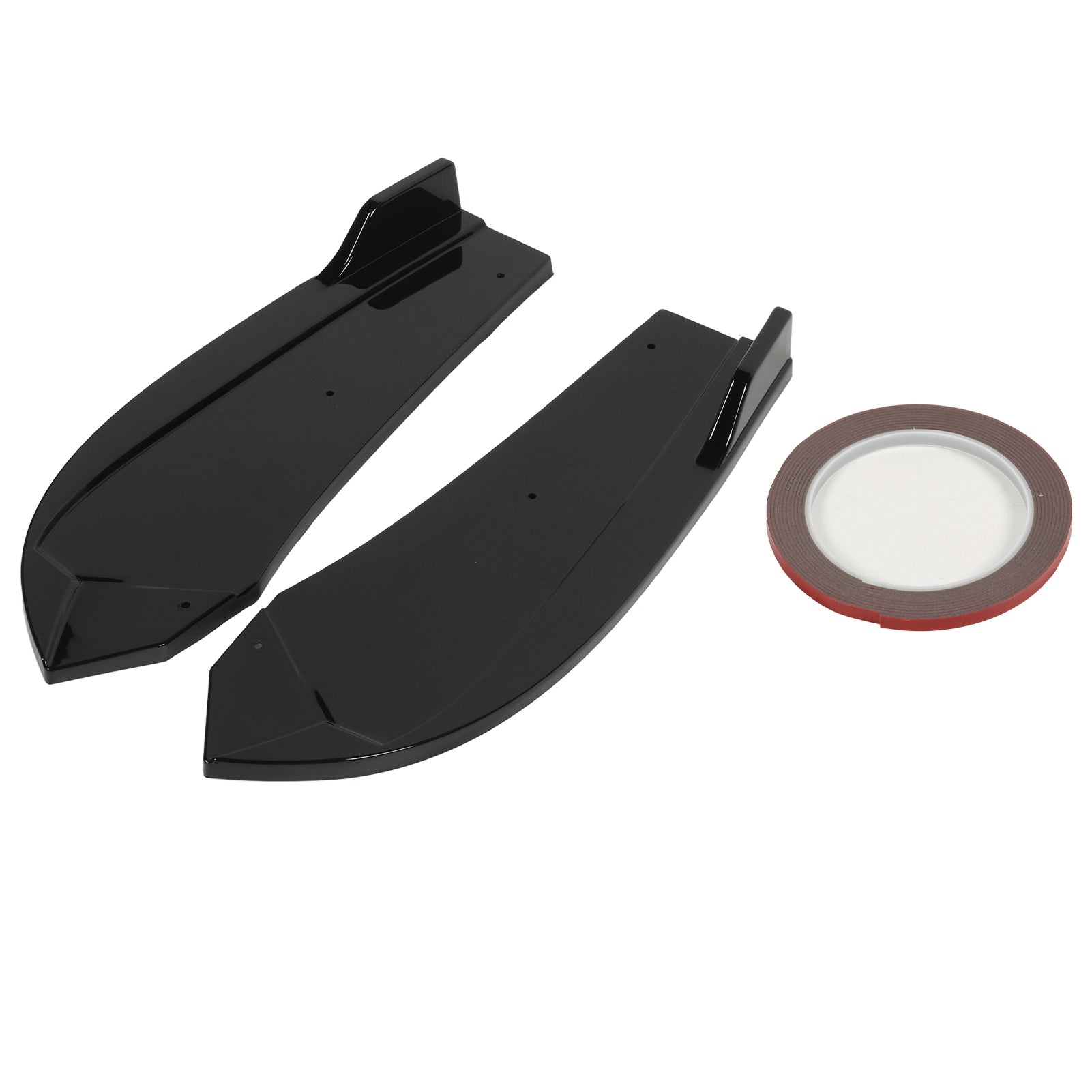 1 Pair Rear Bumper Lip Splitter Stylish Look Rear Bumper Lip Diffuser Splitter for X4 G02 LCI M Sport 2022 and Later Glossy Black