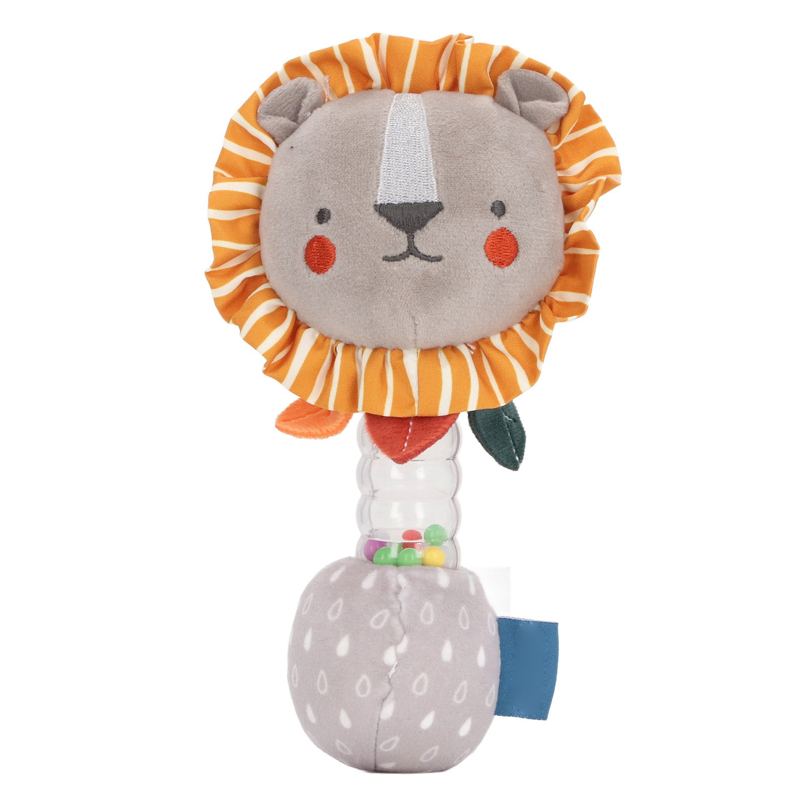 Baby Stuffed Rattle Toy Plush Animal Shape Rattle Soft Vibrant Beads Soothes Baby Sensory Toy Type B