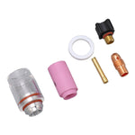 6Pcs 2.4mm Electrode Glass Cup Nozzle Set TIG Torch Set Replacement for WP 9 20