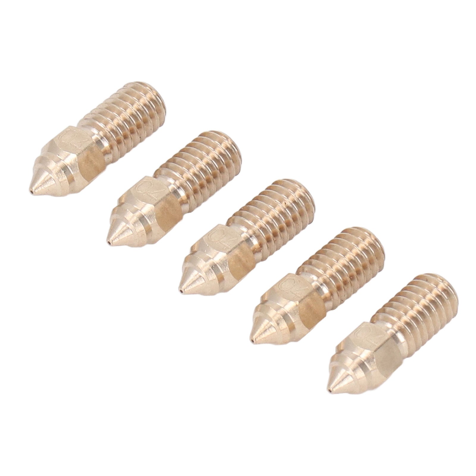 10 Pcs 3D Printer Nozzle Brass 0.4mm M6 High Flow High Speed Printing Nozzle for Neptune 4 Pro