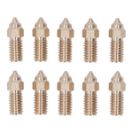 10 Pcs 3D Printer Nozzle Brass 0.4mm M6 High Flow High Speed Printing Nozzle for Neptune 4 Pro