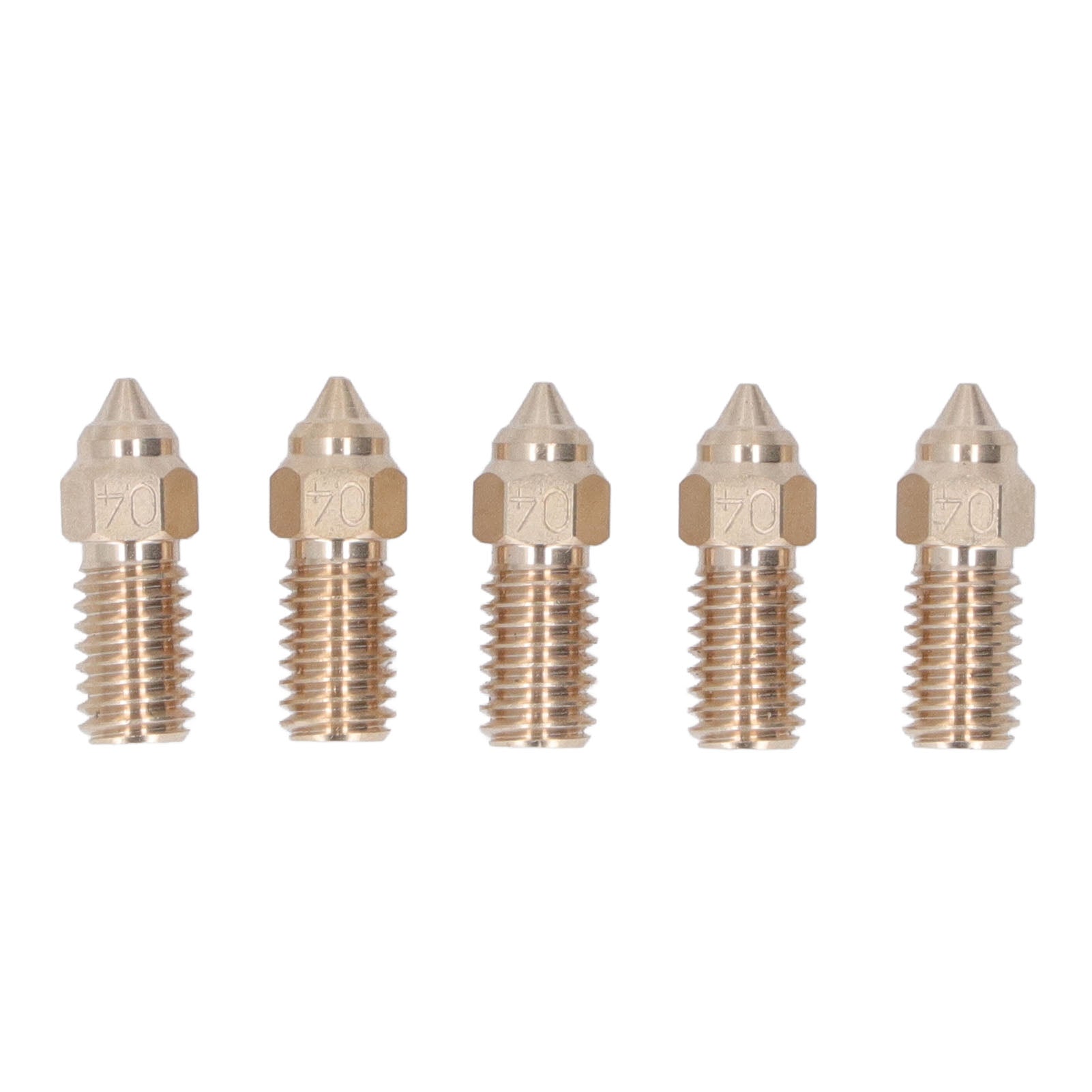 10 Pcs 3D Printer Nozzle Brass 0.4mm M6 High Flow High Speed Printing Nozzle for Neptune 4 Pro
