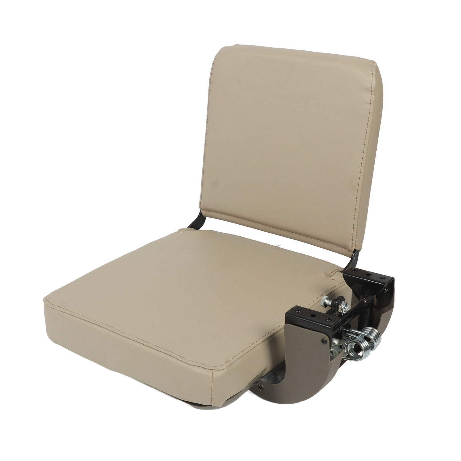 Folding Flip Chair Cold Rolled Steel Artificial Leather Waterproof Fatigue Reduction Automatic Rebound for Camper Yacht