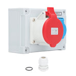 CEE Wall Socket IP44 Waterproof AC 250V 16A European Style and 32A 5 Pin CEE Combination Socket AC 220‑380V 240‑415V