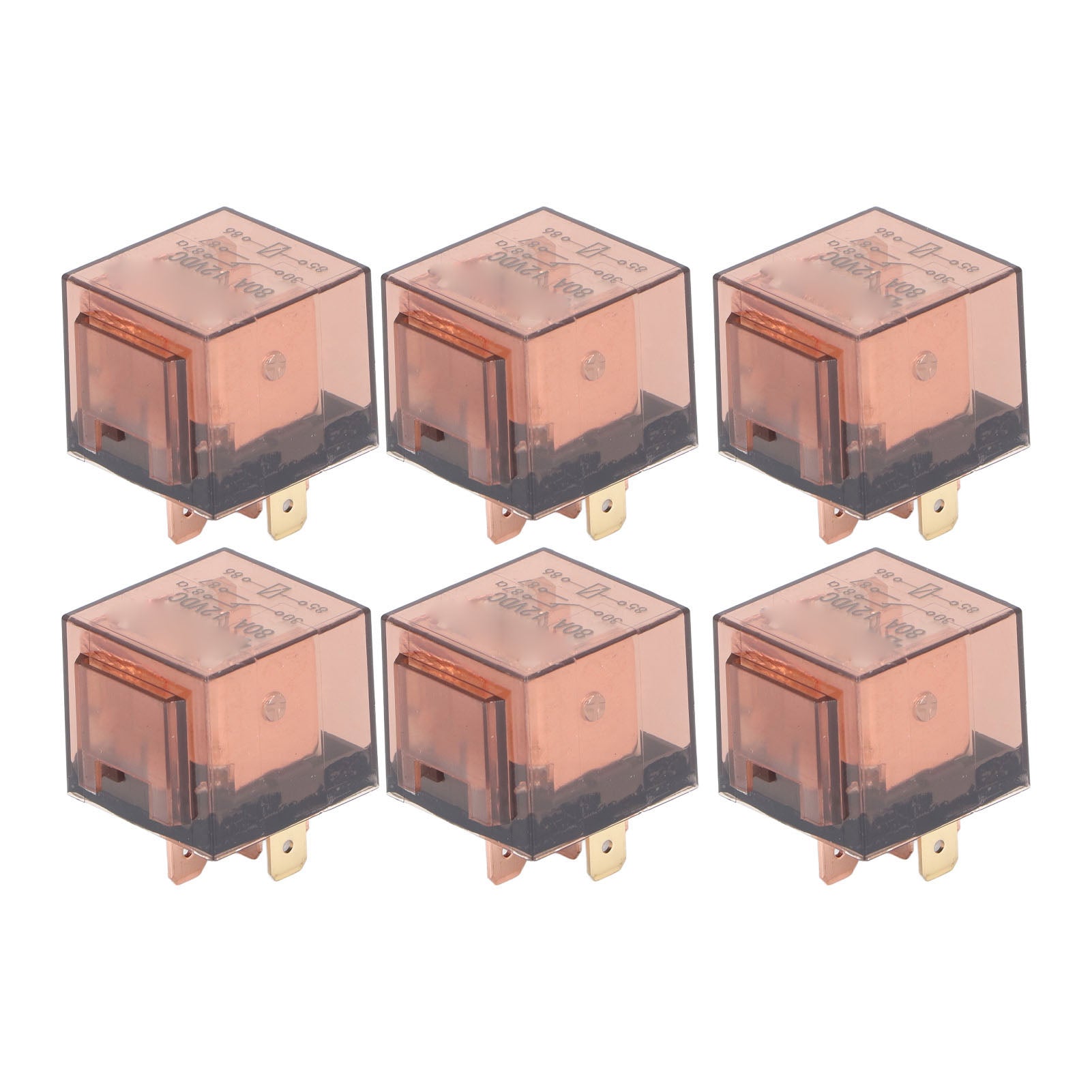 10 Pcs Waterproof Automotive Relay 80A 5 Pin SPDT Universal Car Relay Switch DC12V Without Indicator