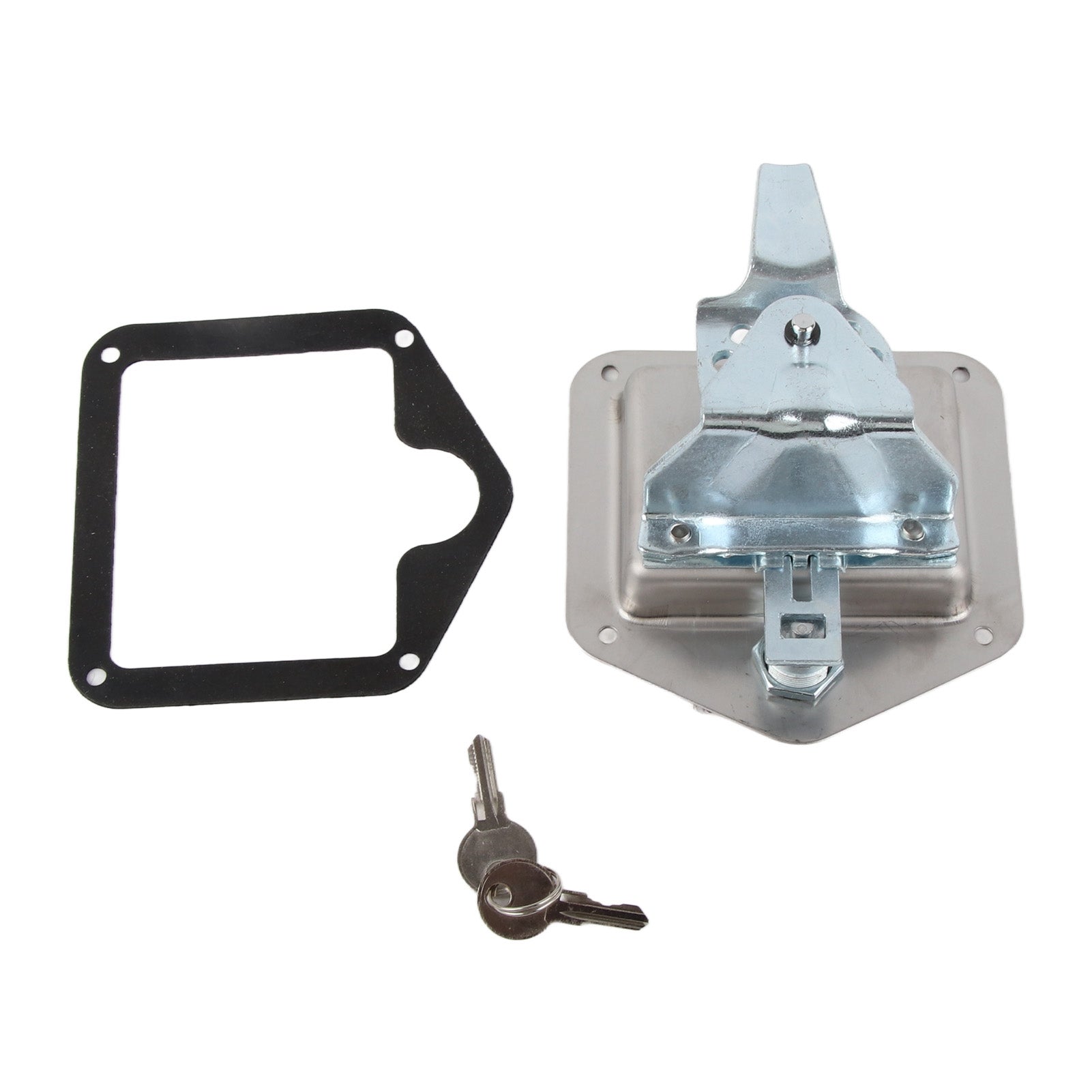 Polished Stainless Steel Toolbox Lock T Handle Latch Foldable Trailer Door Latch for Truck RV Camper